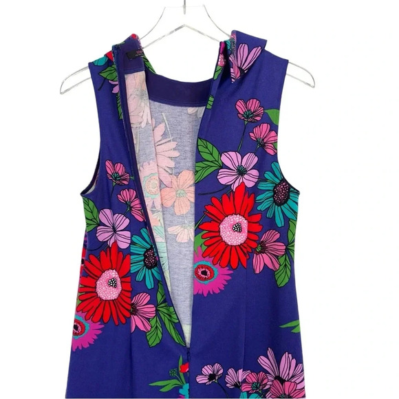 TRINA TURK Vibrant Floral Ponte‎ Knit Sleeveless Shift Dress 8 - Picture 10 of 13